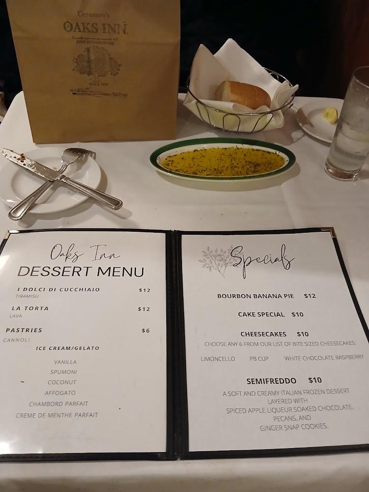 Oaks Inn Menu image 3