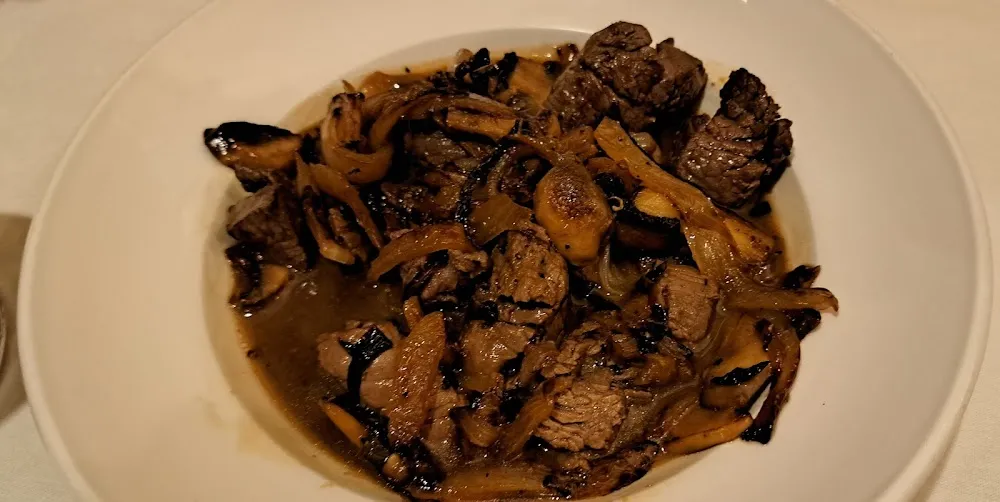 Sauteed Chicken Livers Ala Oak's Innn with Onions Mushrooms in a Sherry Wine & Butter Sauce